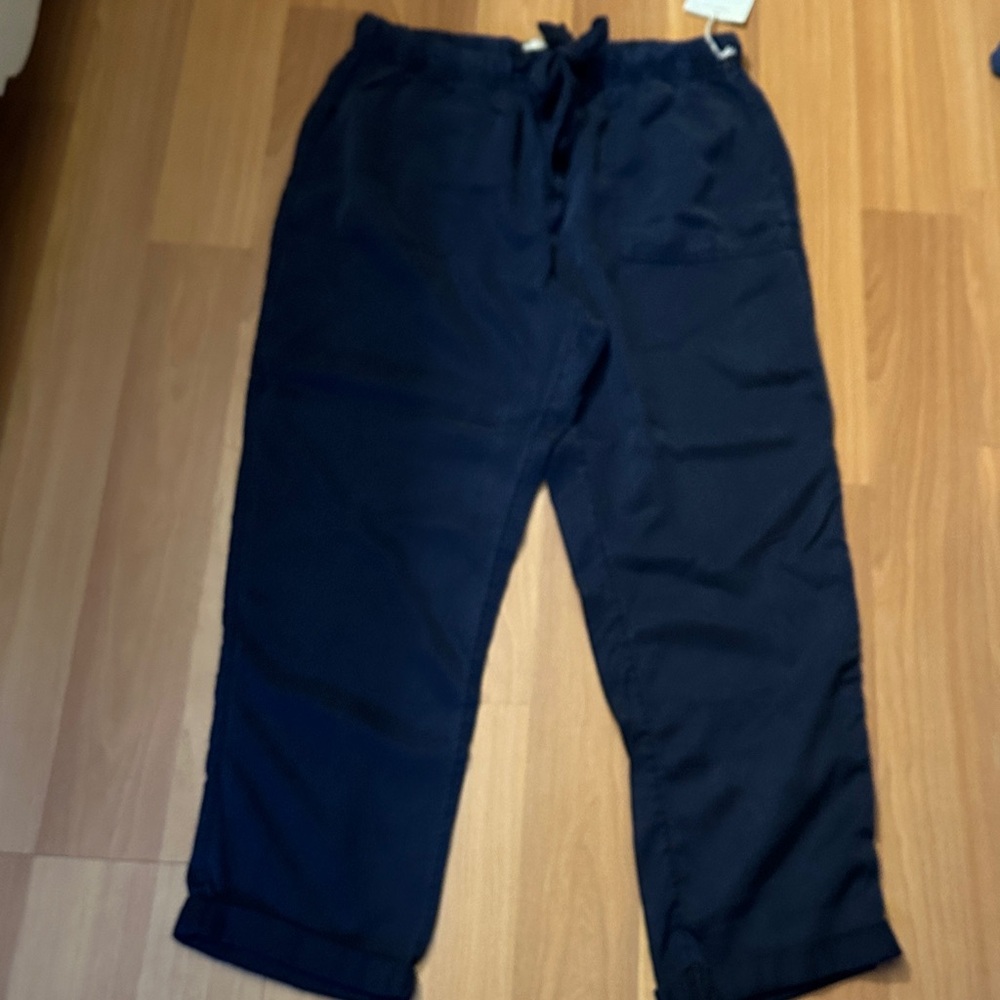 NWT Cynthia Rowley Navy Drawstring Pants size medium
